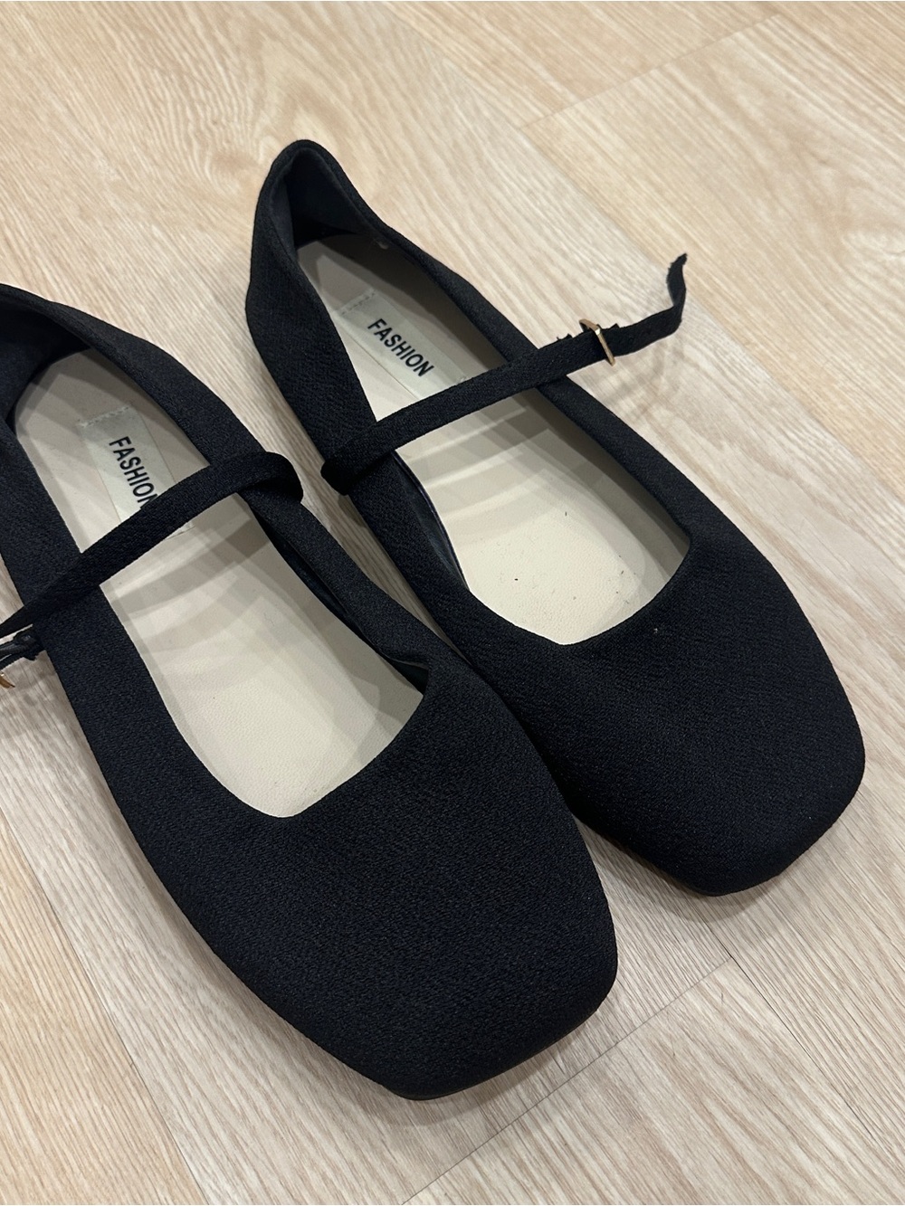 Black Mary Jane Flats